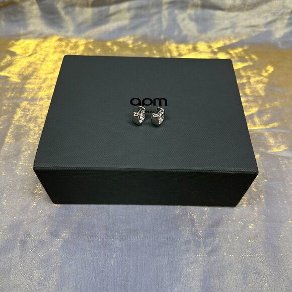 APM Monaco Sterling Silver Silver Earrings - Picture 2 of 5